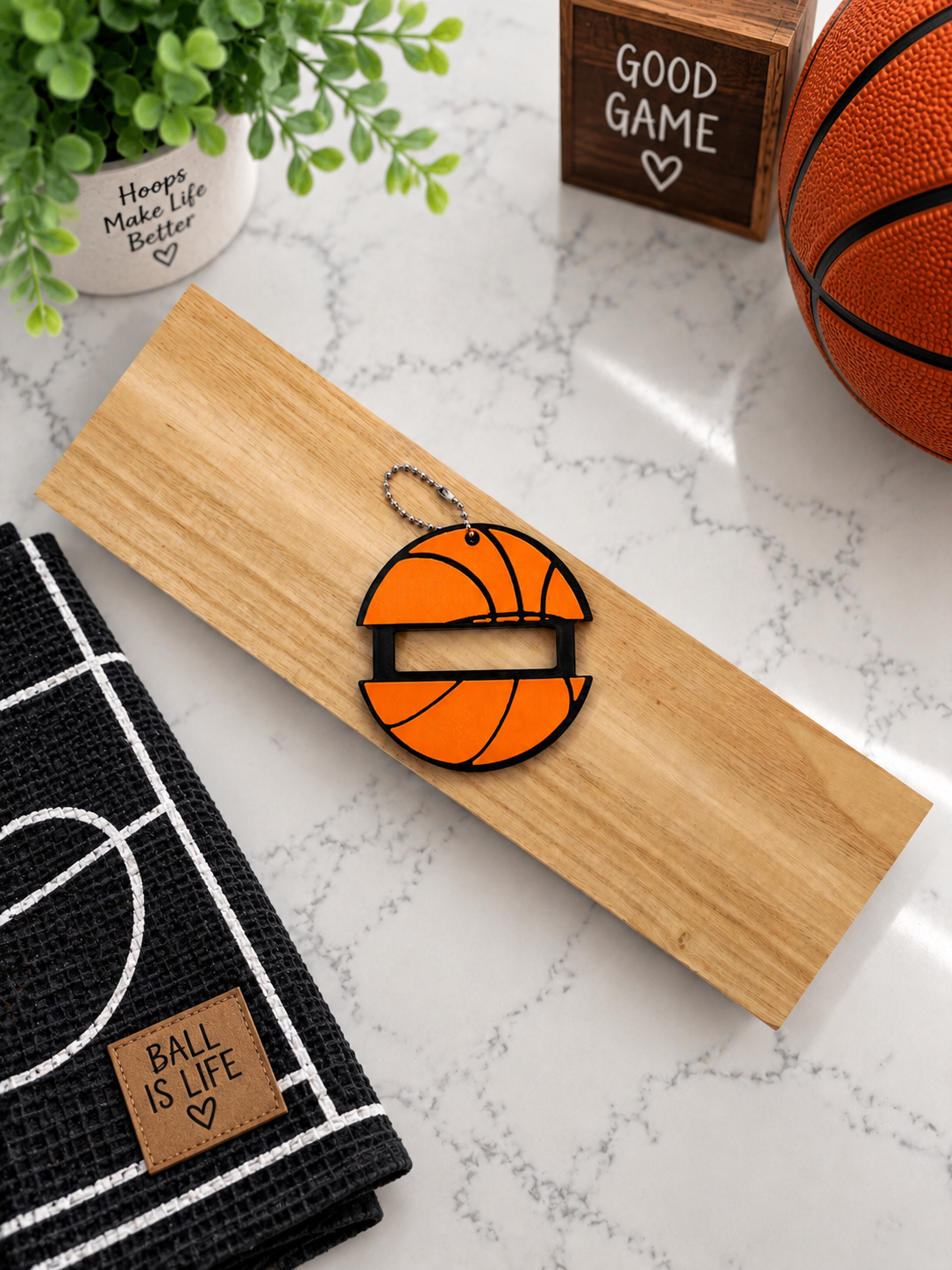Basketball Hair Tie Holder