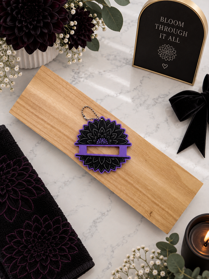 Black Dahlia Hair Tie Holder