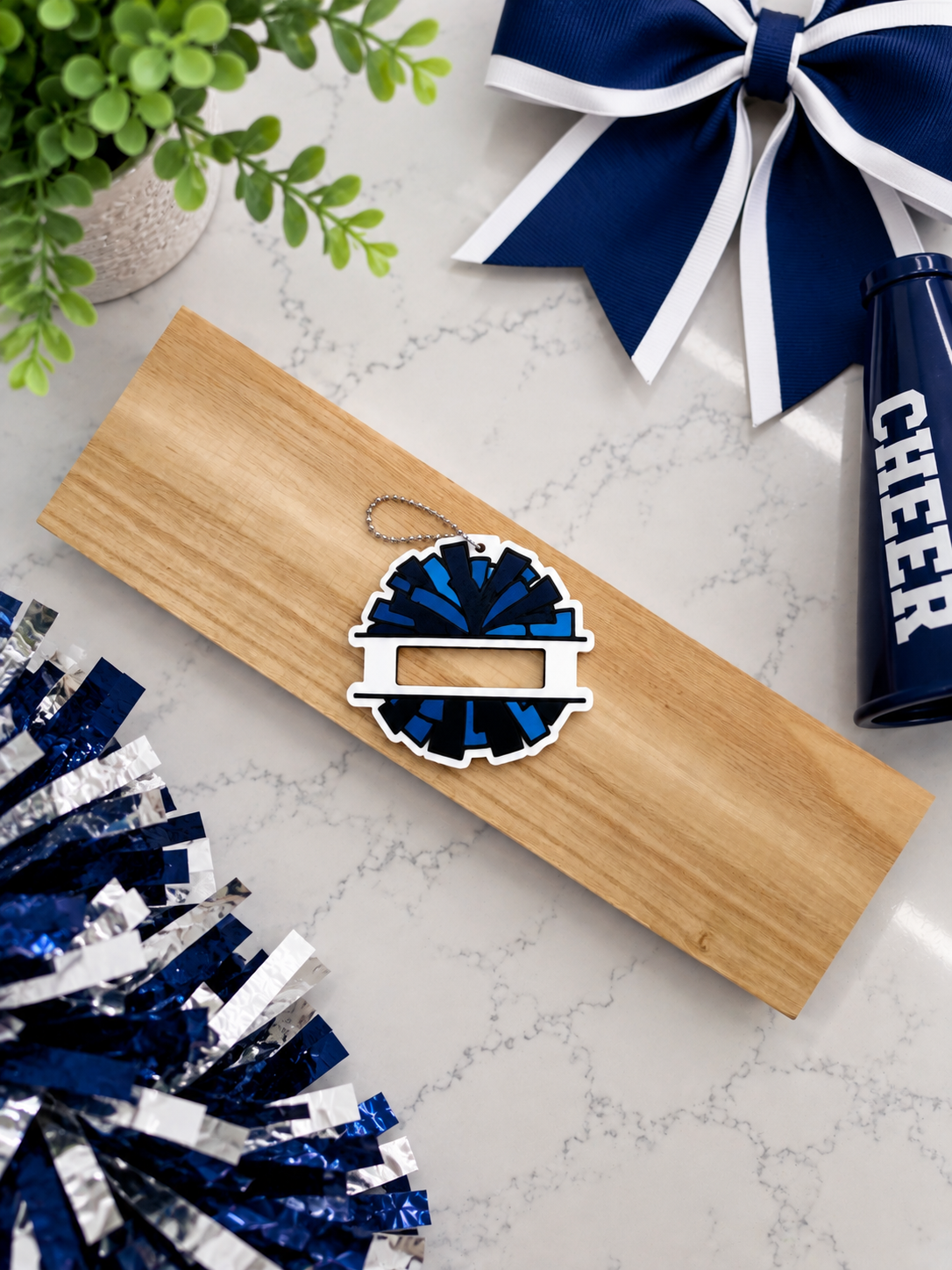 Cheer Pompom Hair Tie Holder