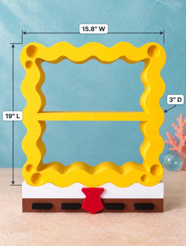 Spongebob Inspired Trinket Display Shelf
