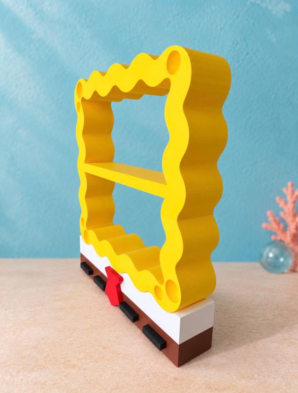 Spongebob Inspired Trinket Display Shelf