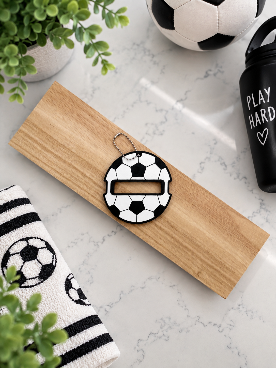 Soccer Hair Tie Holder