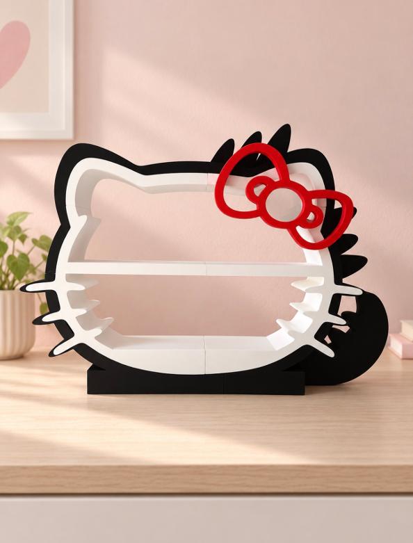 Hello Kitty x Godzilla Inspired Trinket Display Shelf
