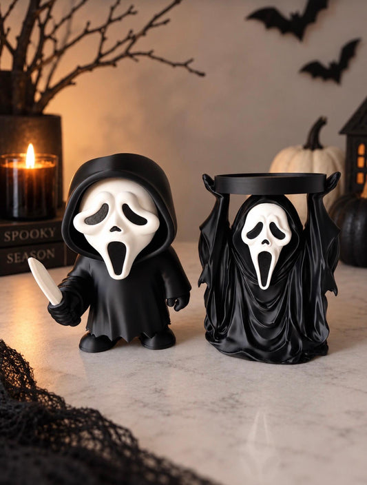 Ghostface Candle Holder & Soap Holder Set